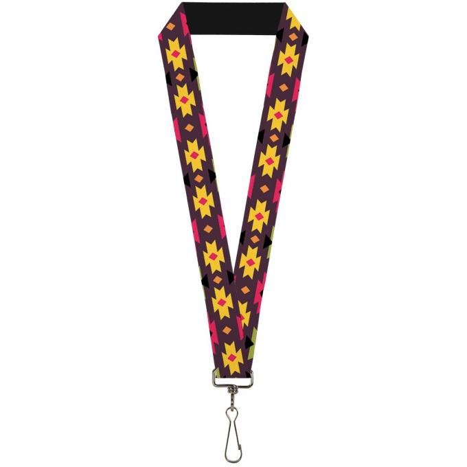 Buckle-Down Lanyard - Navajo Orange/Purple/Yellow/Pink/Green/Black