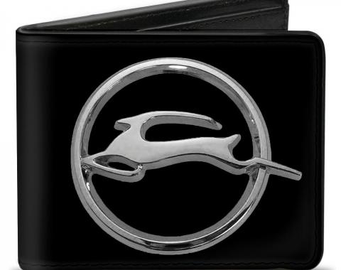 Bi-Fold Wallet - Chevrolet Impala Deer Emblem Black/Silver