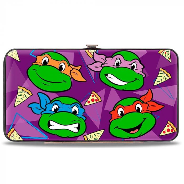 Hinged Wallet - Classic Teenage Mutant Ninja Turtles Faces + I