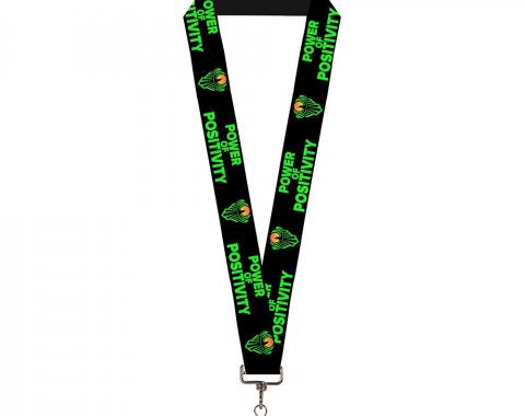 Lanyard - 1.0" - The New Day Icon/POWER OF POSITIVITY Black/Green/Orange