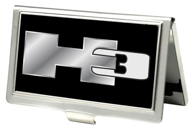 Business Card Holder - SMALL - H3 FCG Black/Silver Logo