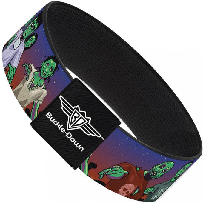 Buckle-Down Elastic Bracelet - Walking Zombies