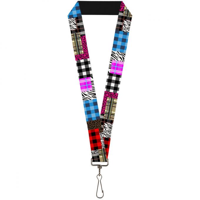 Buckle-Down Lanyard - Plaid & Animal Skins