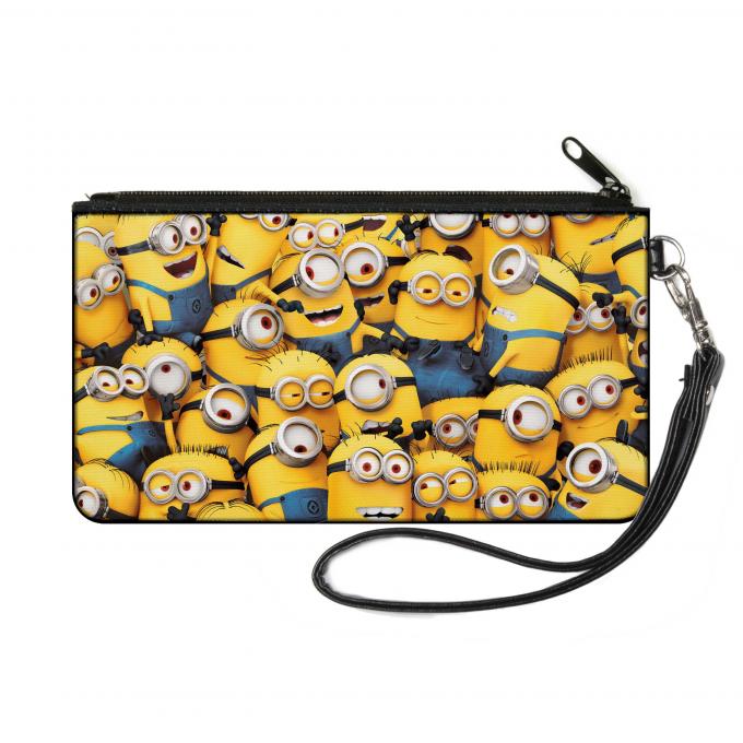 Canvas Zipper Wallet - SMALL - Minions Stacked