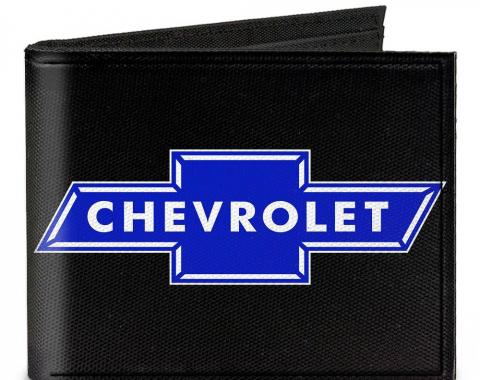 Canvas Bi-Fold Wallet - Chevy Bowtie Logo CENTERED