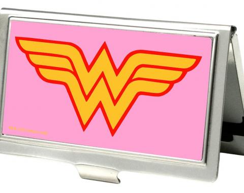 Business Card Holder - SMALL - Wonder Woman Logo FCG Pink