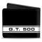 Bi-Fold Wallet - SHELBY GT 500/Cobra Box Stripe Black/White/Gray