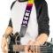 Guitar Strap - F!#$ OFF LOSER! Purple/Fuchsia/Yellow/Turquoise