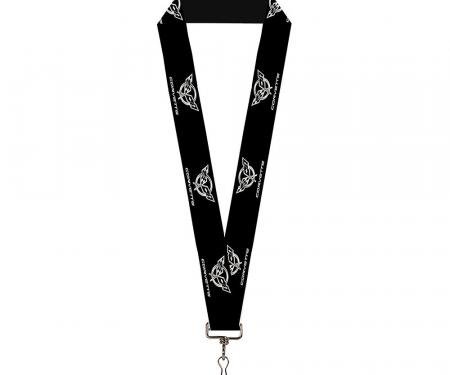 Lanyard - 1.0" - Corvette Black/Silver REPEAT