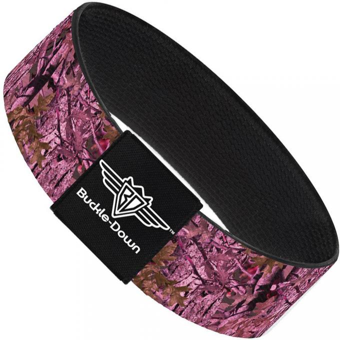 Buckle-Down Elastic Bracelet - Hunting Camo Pinks