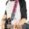 Guitar Strap - Live Hard Die Young Pink