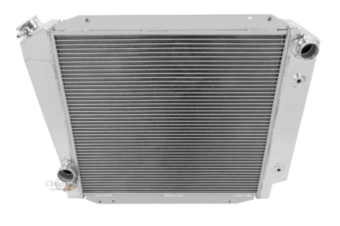 Champion Cooling 1966-1977 Ford Bronco 4 Row All Aluminum Radiator Made With Aircraft Grade Aluminum MC522