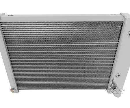 Champion Cooling 1966-1968 Chevrolet Corvette 4 Row All Aluminum Radiator Made With Aircraft Grade Aluminum MC615