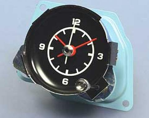 Corvette Clock, Quartz Movement, New Factory Reproduction, 1972-1974