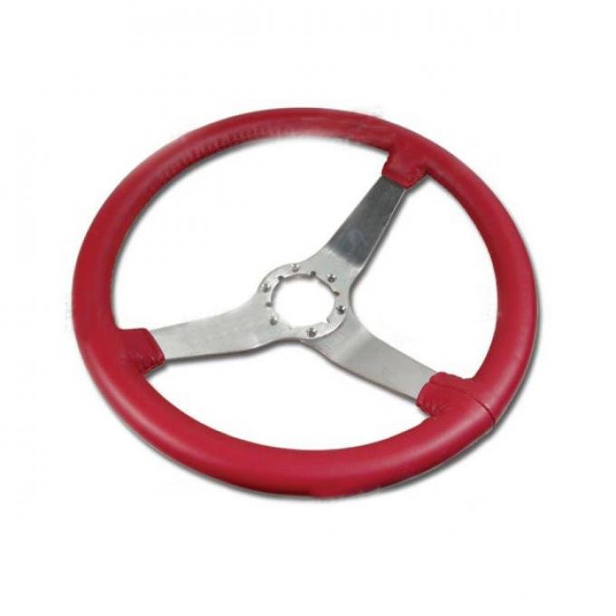 Corvette Steering Wheel, Red Reproduction Satin (24), 1977-1979