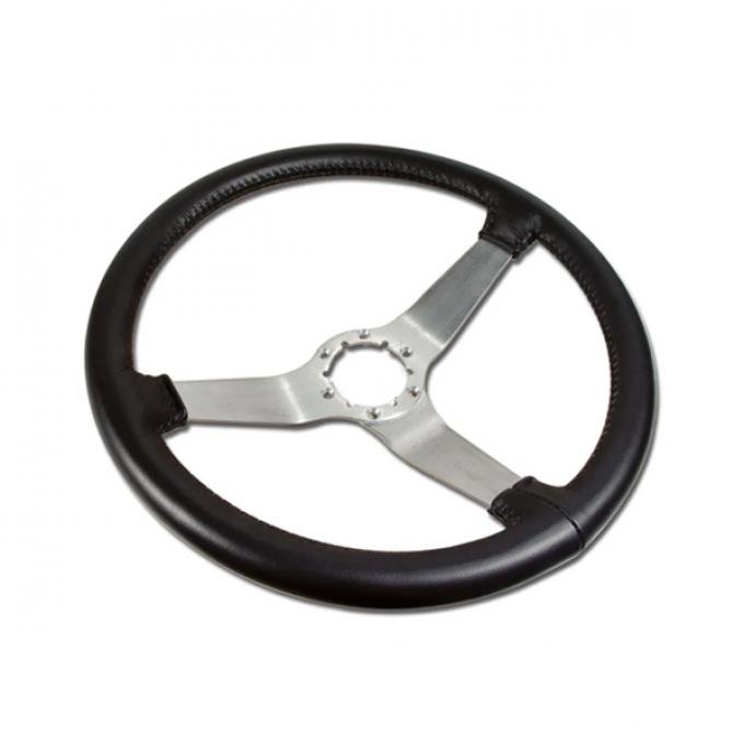 Corvette Steering Wheel, Black Reproduction Satin (20), 1977-1979