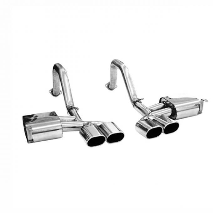 Corvette B&B Exhaust, System, PRT with Elliptical Tips, 1997-2004