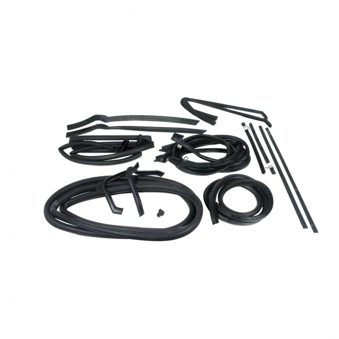 Corvette Weatherstrip Kit, Body Convertible 17 Piece, 1963-1967