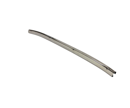 Corvette Upper Inner Windshield Molding, Without Visor Holes, Stainless Steel, 1956-1962