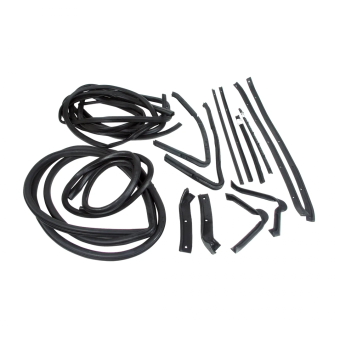 Corvette Weatherstrip Kit, Body Coupe 16 Piece, 1964-1967