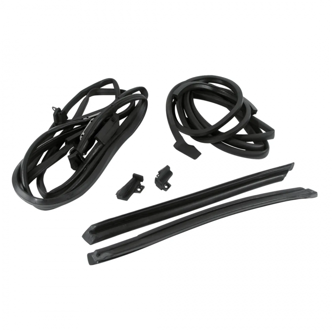 Corvette Convertible Body Weatherstrip Kit, 8 Piece, Import, 1973-1975