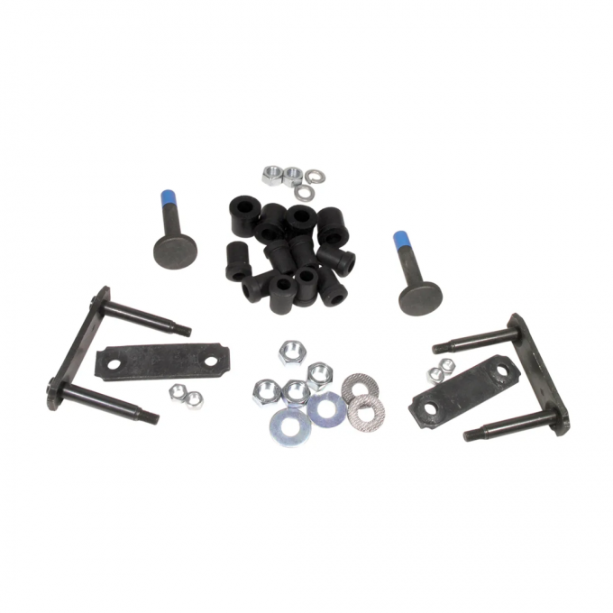 Corvette Rear Springs Mount Kit, Includes Bushings, Shackles & Eye Pins, 1953-1962