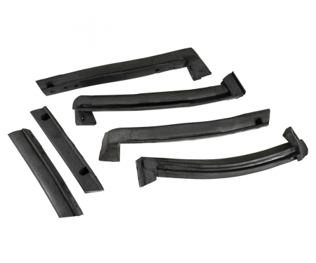 Corvette Weatherstrip, Convertible Top Roof Rails 6 Piece, 1986-1996