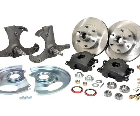 Classic Performance Front Disc Brake Kit w/ Stock Height Spindles for 71-72 C10, 12" Vented Rotor, 6 x 5.5 7172SWBK-6OE-SARGX