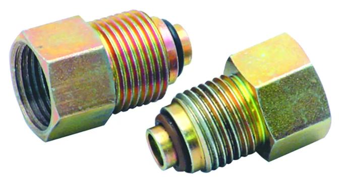 Classic Performance Power Steering Fittings, O-ring to Inverted Flare 605SOL