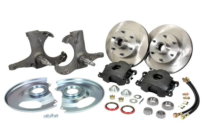 Classic Performance Front Disc Brake Kit w/ Stock Height Spindles for 71-72 C10, 12" Vented Rotor, 6 x 5.5 7172SWBK-6OE-SARGX