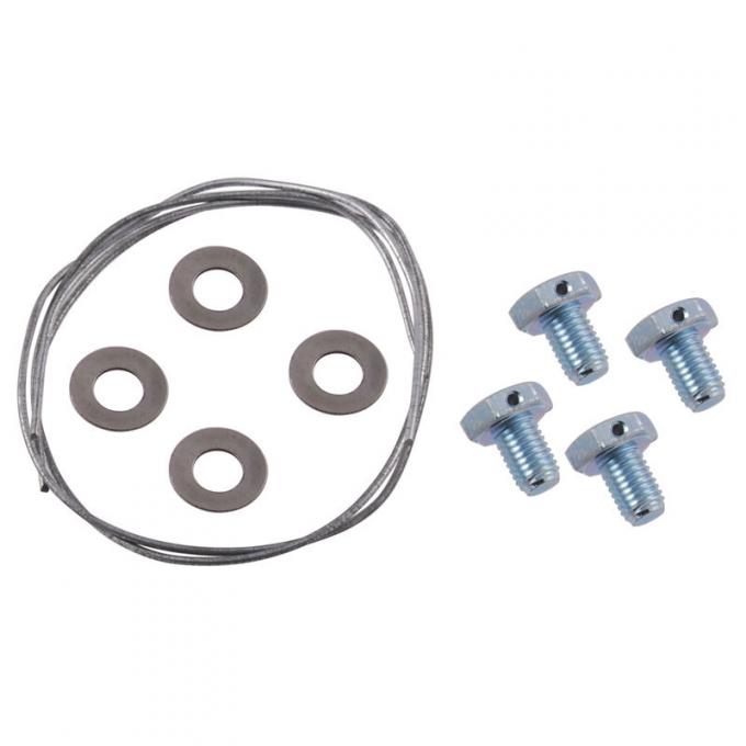 Dennis Carpenter Hood Hinge to Hood Bolt Set - 1938-41 Ford Truck, 1939-40 Ford Car 350345-S