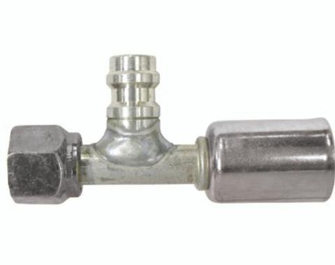 Vintage Air Beadlock O-Ring Fittings with 134a Service Ports NO 6 Hose Fitting - Straight With Port 35511-VUG