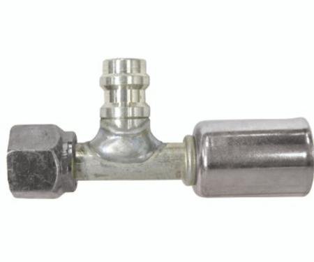 Vintage Air Beadlock O-Ring Fittings with 134a Service Ports NO 6 Hose Fitting - Straight With Port 35511-VUG