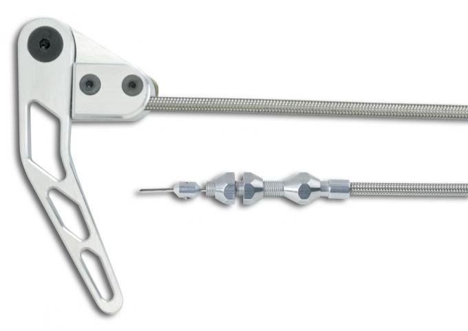 Lokar Billet Aluminum Hood Release Cable Set with Stainless Steel Housing
