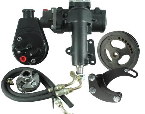 Corvette Steering Conversion Kit, Power Steering Gear Box with Manual Steering Add-On, 327/350, 1967-1982