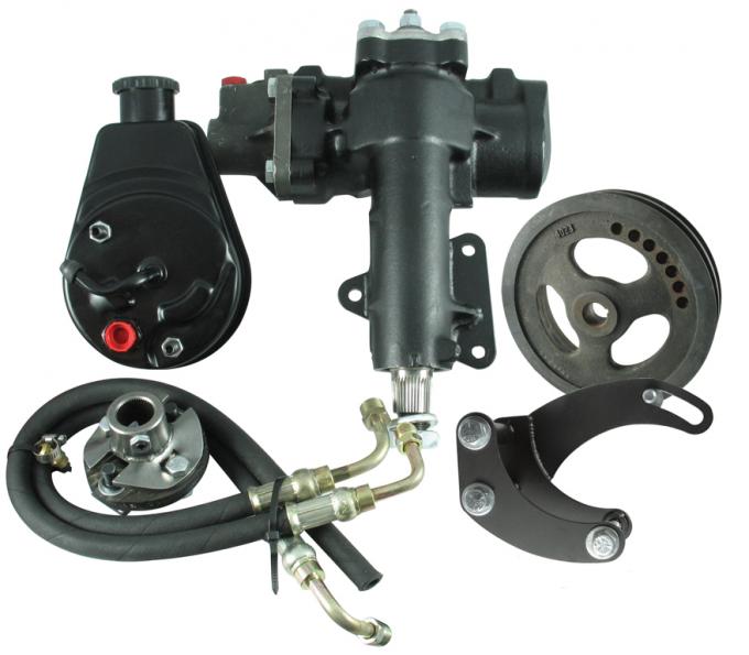 Corvette Steering Conversion Kit, Power Steering Gear Box with Manual Steering Add-On, 327/350, 1967-1982