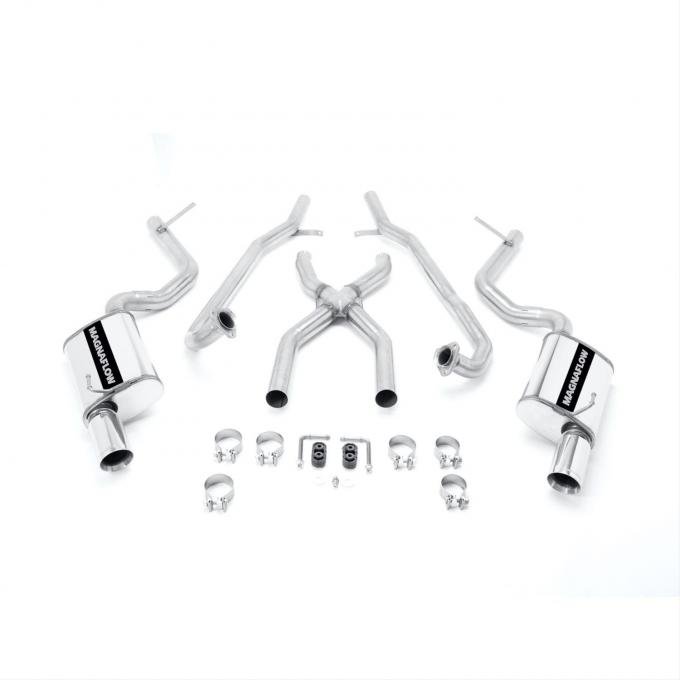 Corvette Exhaust System, Cat-Back, Stainless Steel, Polished Stainless Tips, Chevy, 327, 350, Kit, 1969