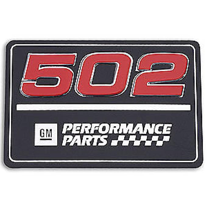 Chevrolet Big Block Valve Cover Emblem, 502 Performance Parts