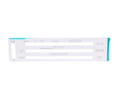 AMD Temperature Control Face with A/C, 67-72 Chevy GMC C/K Pickup Truck Suburban; 69-72 Blazer Jimmy T-9581