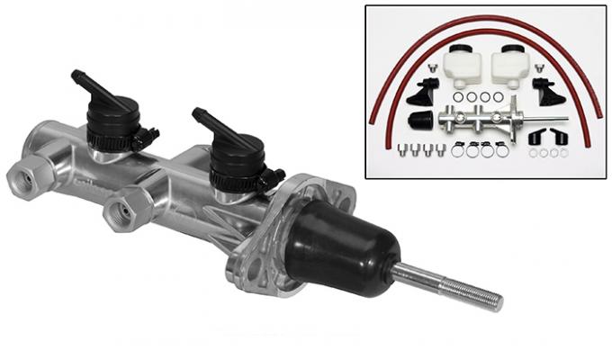 Wilwood Brakes Remote Tandem Master Cylinder w/ Pushrod 260-14389-P