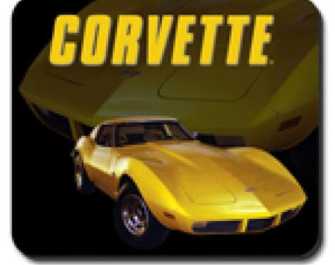Corvette Yellow Stingray Mouse Pad