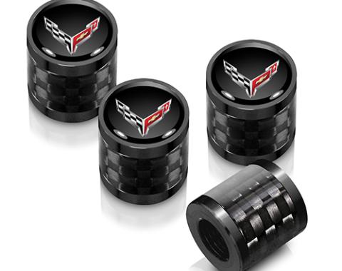 C8 Corvette Carbon Fiber Valve Stem Caps