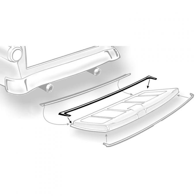 Dennis Carpenter Lower Tailgate Seal - 1955-56 Ford Car   B5A-5941608-D