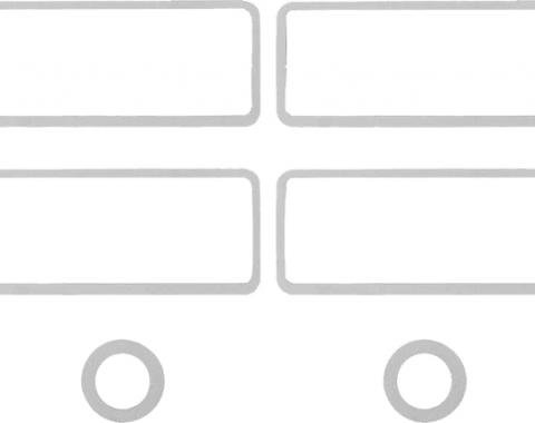 Detroit Muscle Technologies Side Marker Lamp Gaskets, Plymouth 70-71 A-Body; 70 B-Body ABX7071SM01