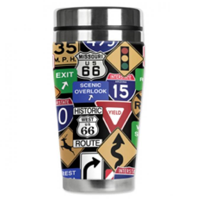 Mugzie® brand Travel Mug - Highway Signs