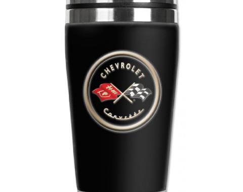 Corvette Mugzie® brand Travel Mug - Corvette C1 Logo