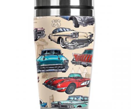 Mugzie® brand Travel Mug - 50's Hot Rods