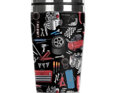 Mugzie® brand Travel Mug - Auto Mechanic Tools