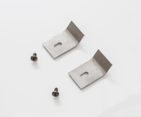 Detroit Muscle Technologies Mopar B Body 68-70, E 70-74 Package Tray Retainers Retaining Clips - pair BEX6874PT99