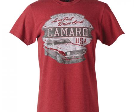 Camaro Live Fast Drive Hard Tee